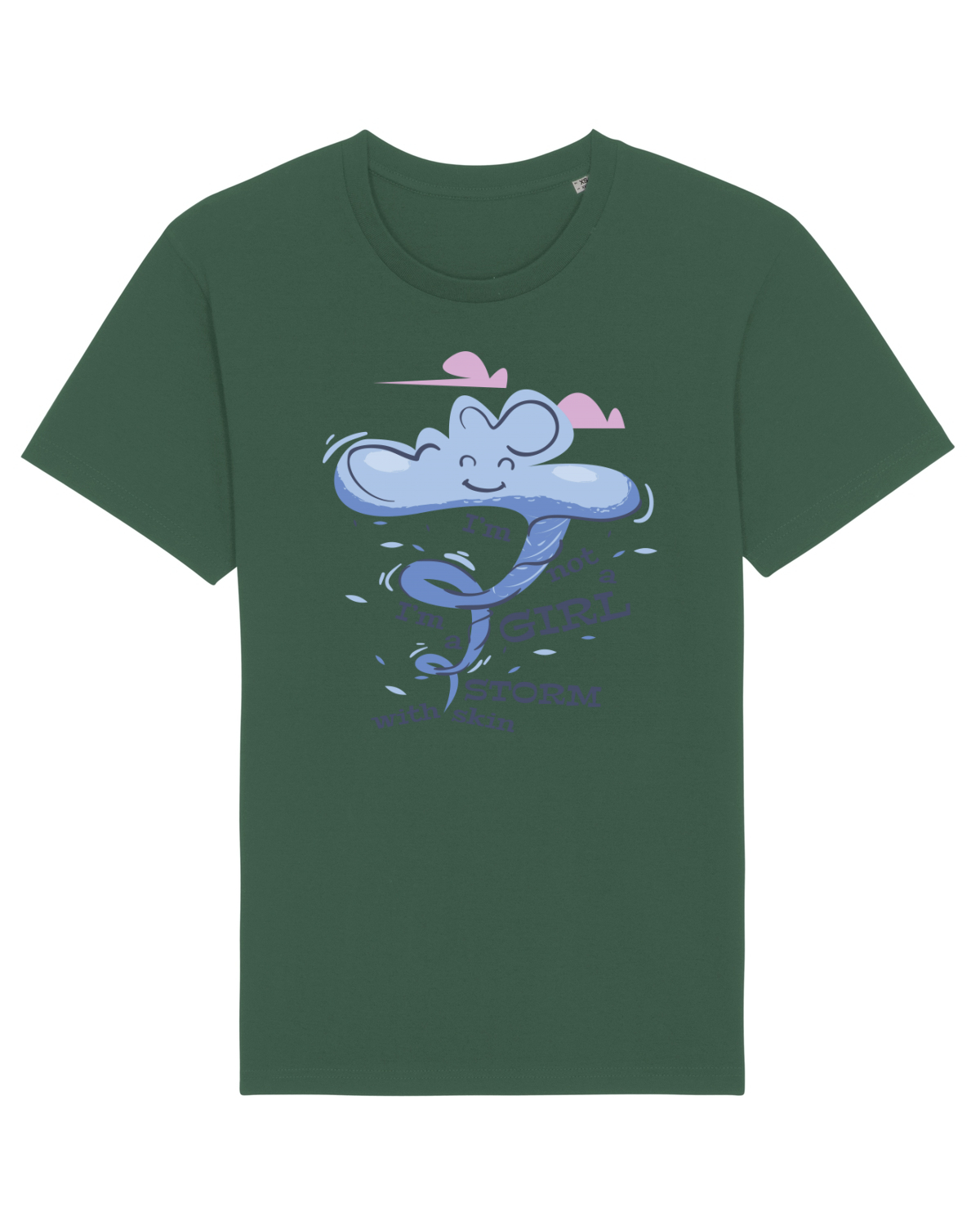 Tricou mânecă scurtă Unisex Rocker Bottle Green