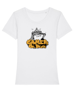 Gamer on deck Tricou mânecă scurtă guler larg fitted Damă Expresser