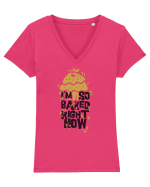 I'm So Baked Right Now Tricou mânecă scurtă guler V Damă Evoker