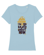 I'm So Baked Right Now Tricou mânecă scurtă guler larg fitted Damă Expresser
