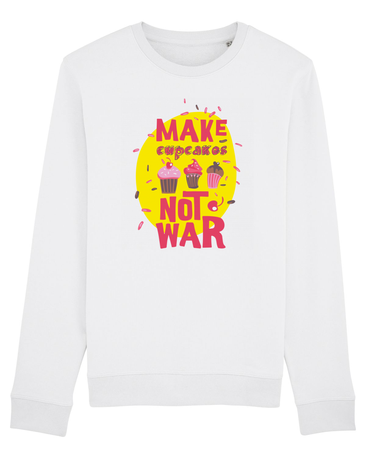 Bluză mânecă lungă Unisex Rise White