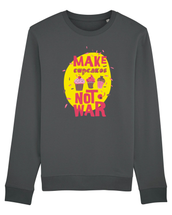Make Cupcakes Not War Anthracite