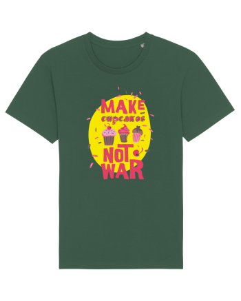 Make Cupcakes Not War Bottle Green