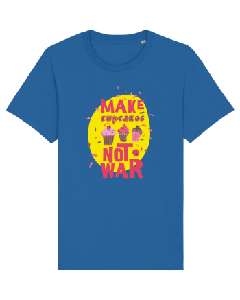 Make Cupcakes Not War Royal Blue