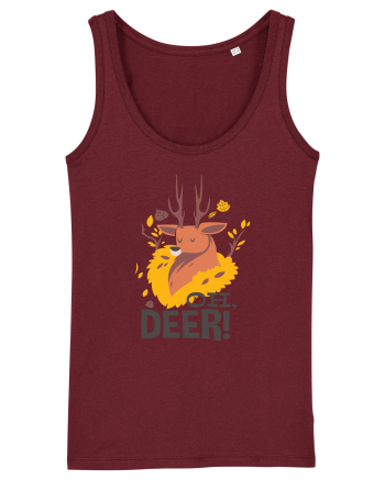 Oh, Deer! Burgundy