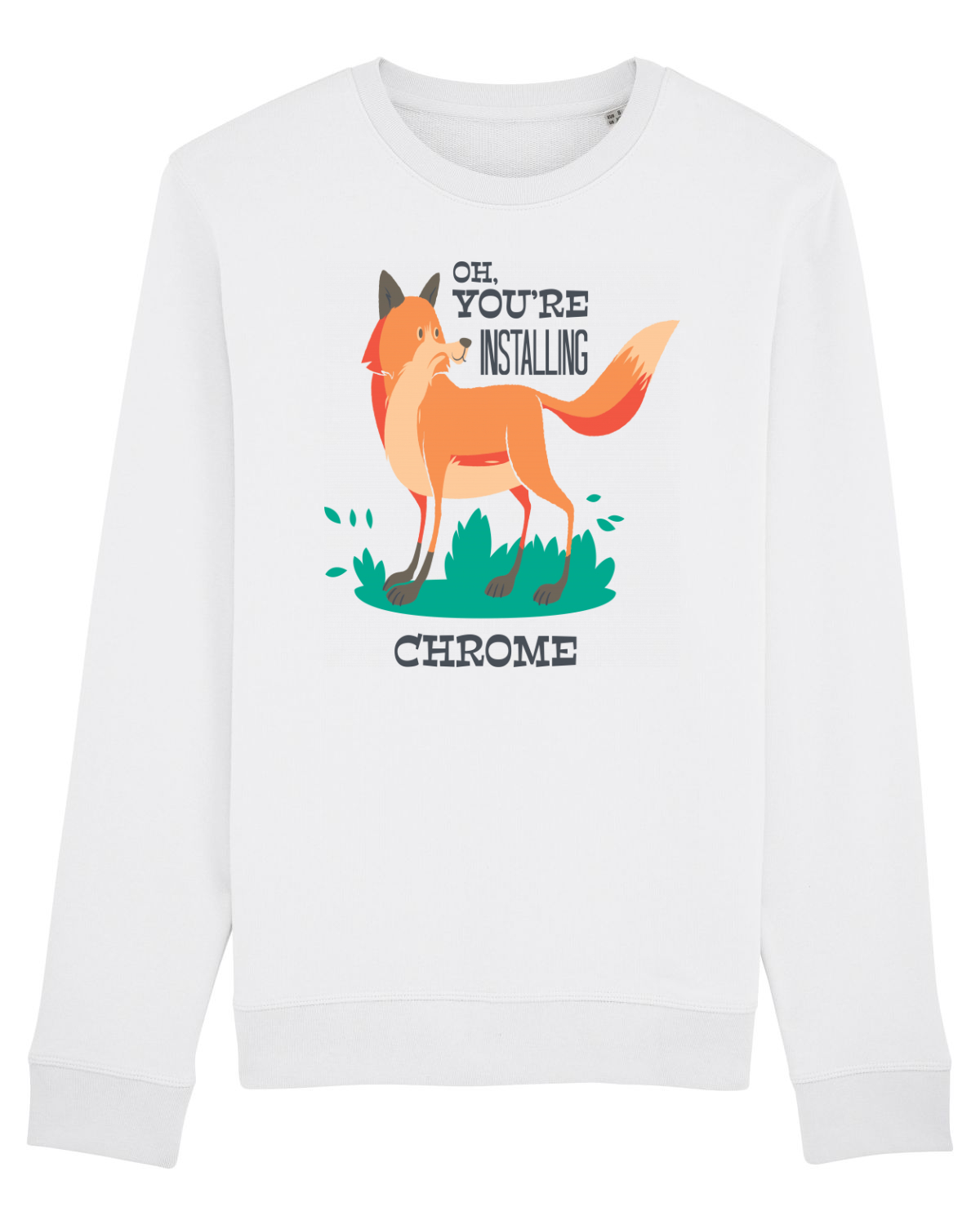 Bluză mânecă lungă Unisex Rise White