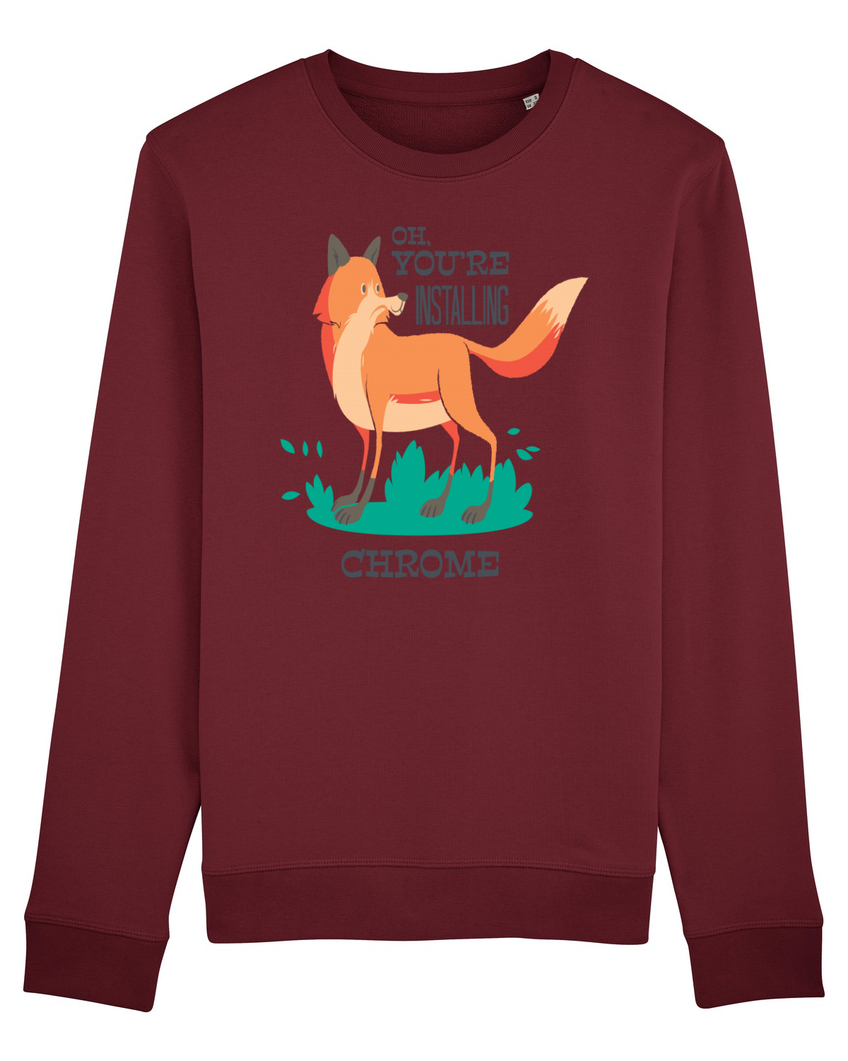 Bluză mânecă lungă Unisex Rise Burgundy