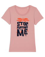 Stop Bugging Me Tricou mânecă scurtă guler larg fitted Damă Expresser