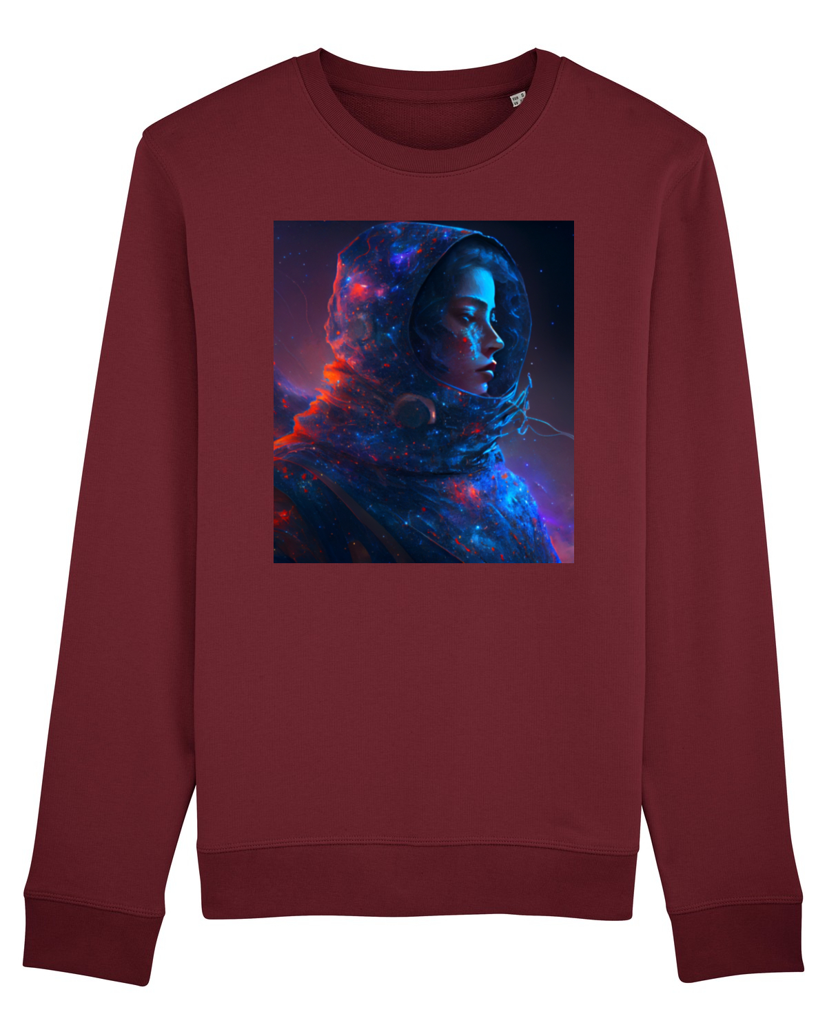 Bluză mânecă lungă Unisex Rise Burgundy