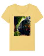 DIGITAL ART 3 Tricou mânecă scurtă guler larg fitted Damă Expresser