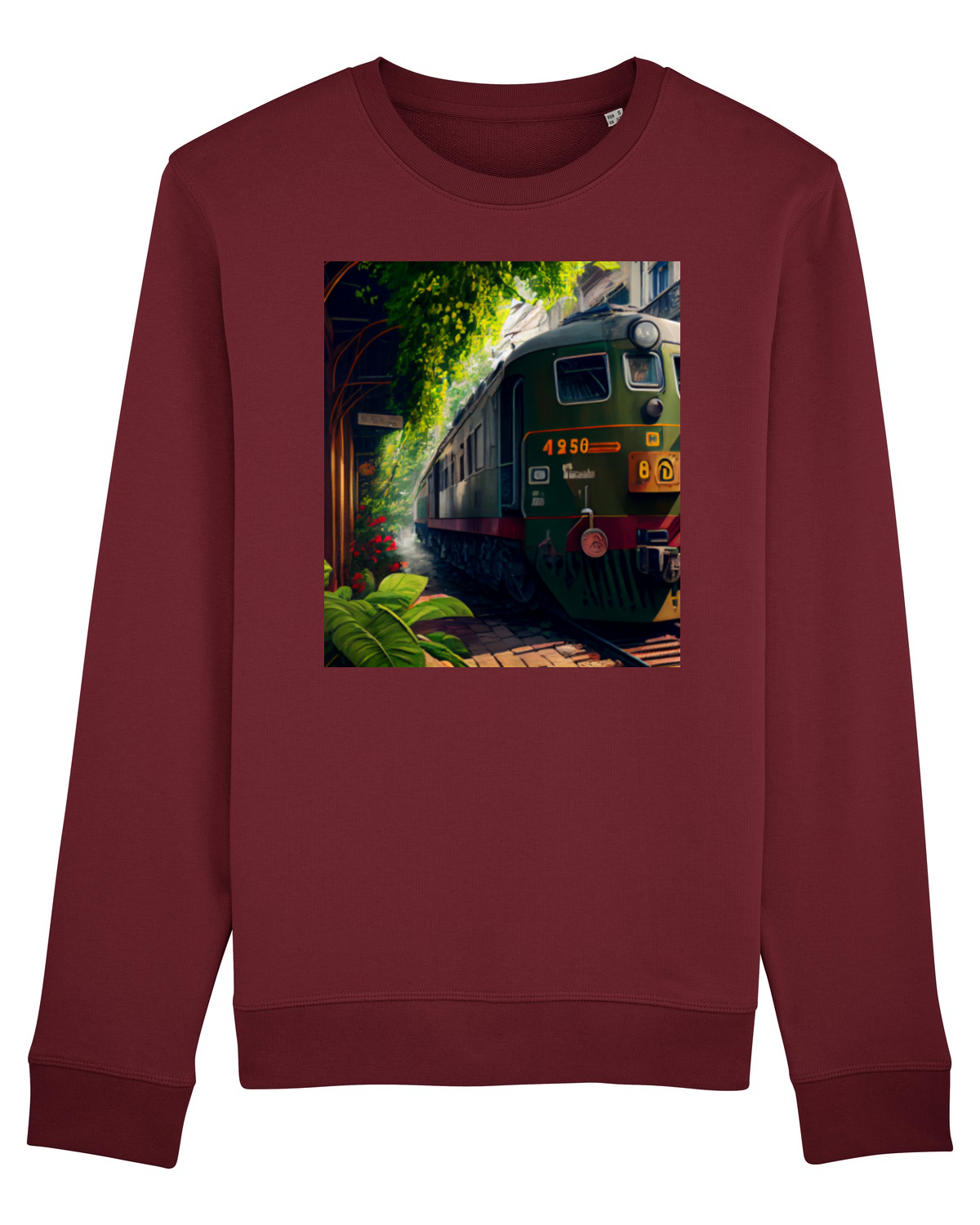 Bluză mânecă lungă Unisex Rise Burgundy