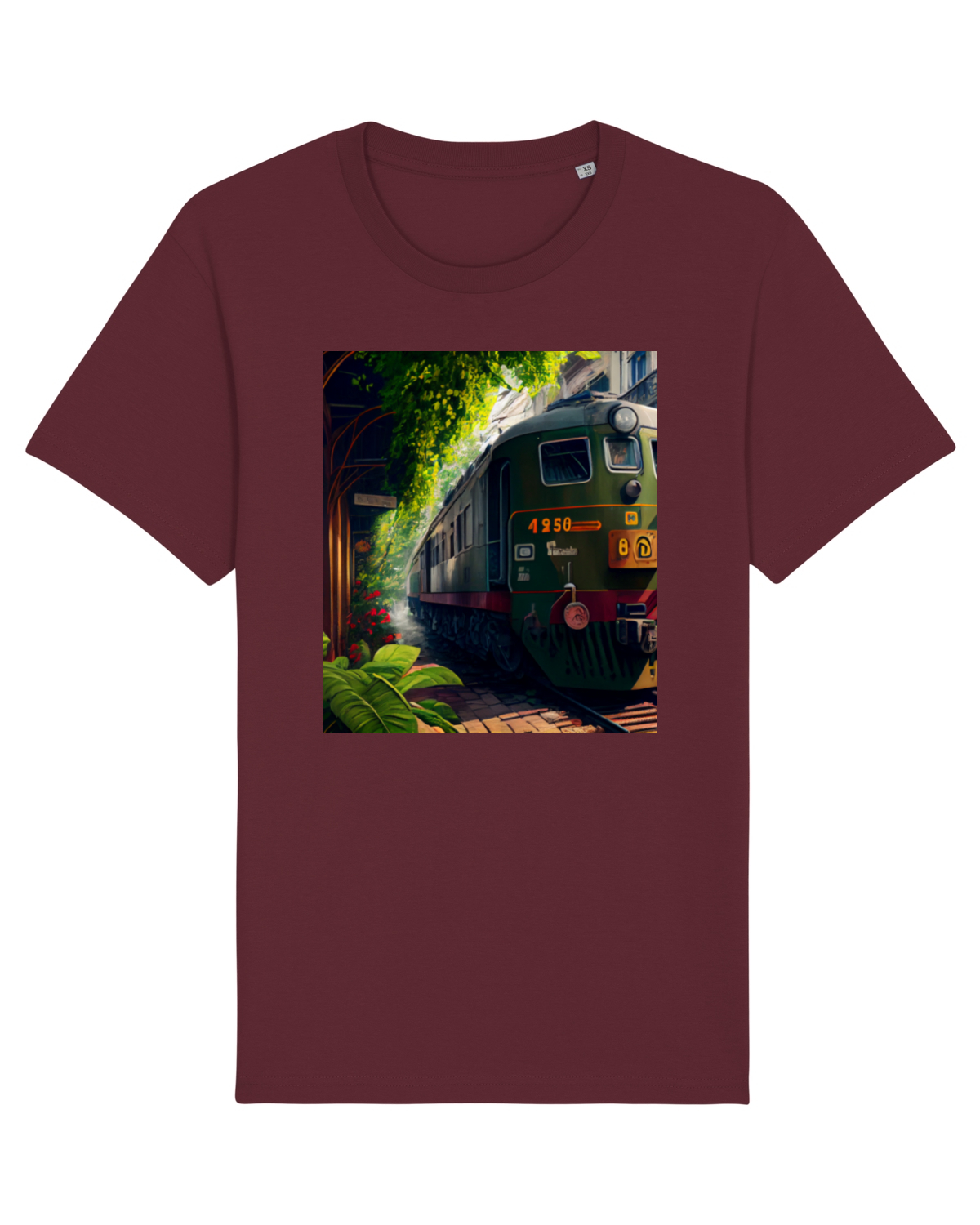 Tricou mânecă scurtă Unisex Rocker Burgundy