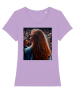 DIGITAL ART 4 Tricou mânecă scurtă guler larg fitted Damă Expresser