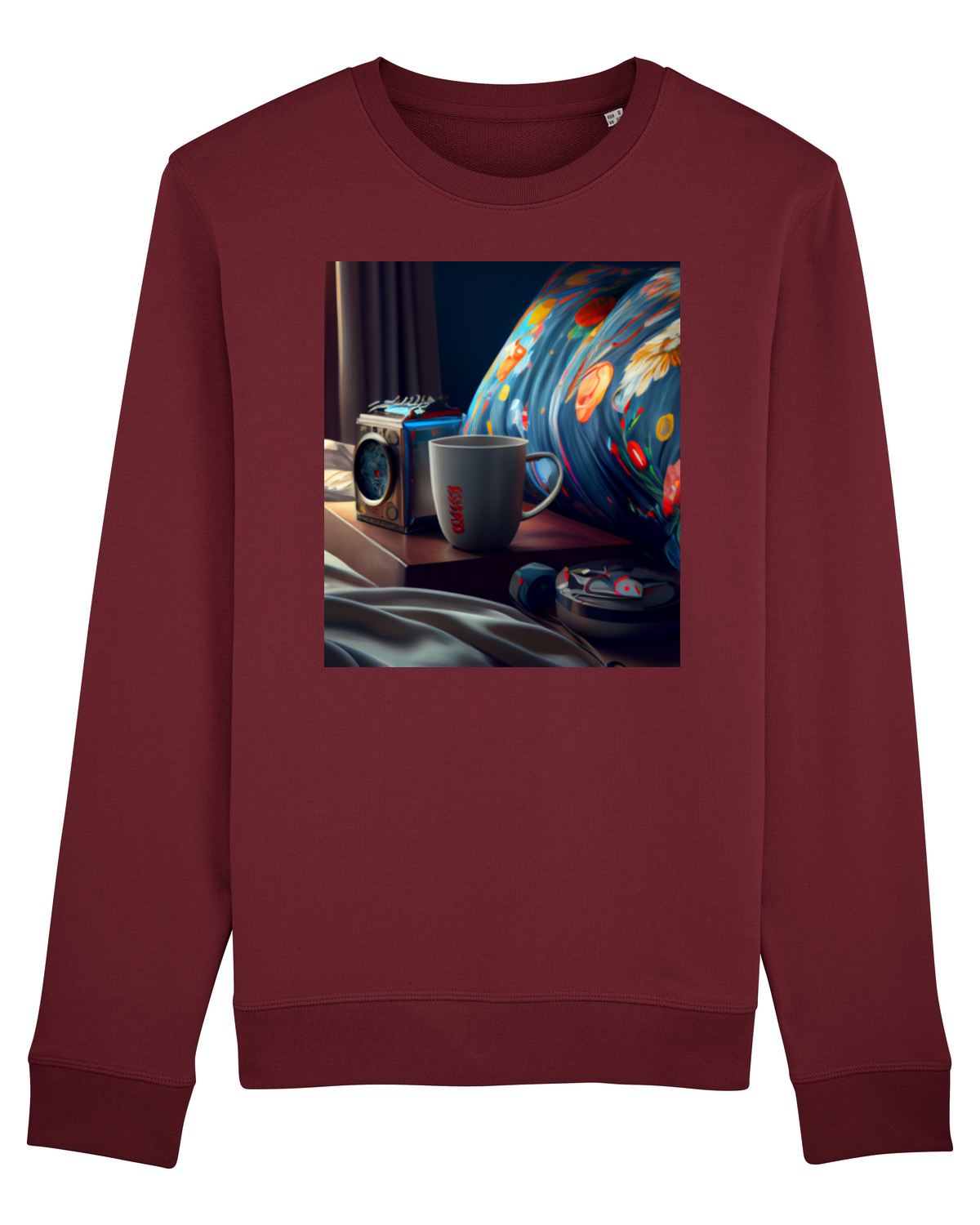 Bluză mânecă lungă Unisex Rise Burgundy