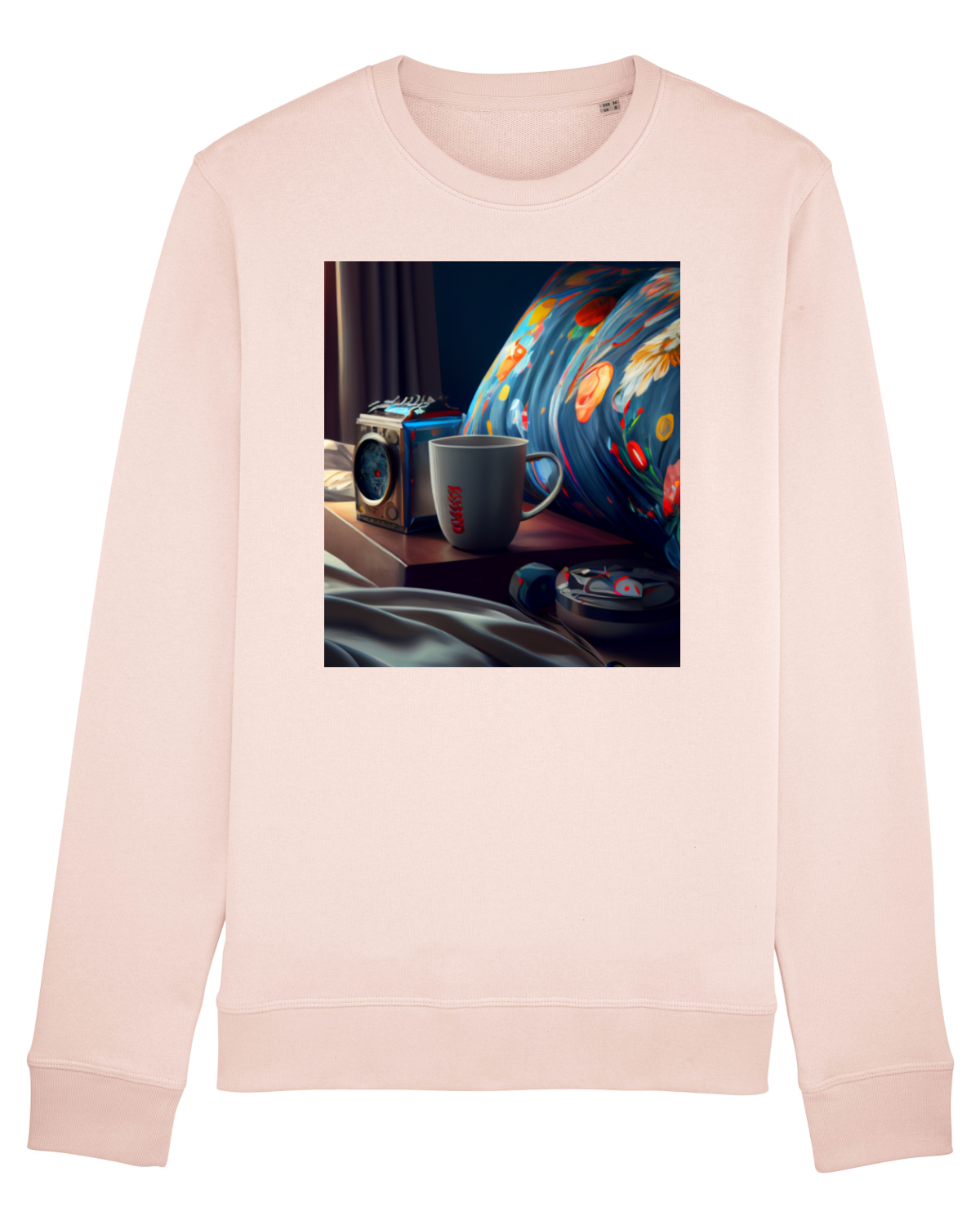 Bluză mânecă lungă Unisex Rise Candy Pink