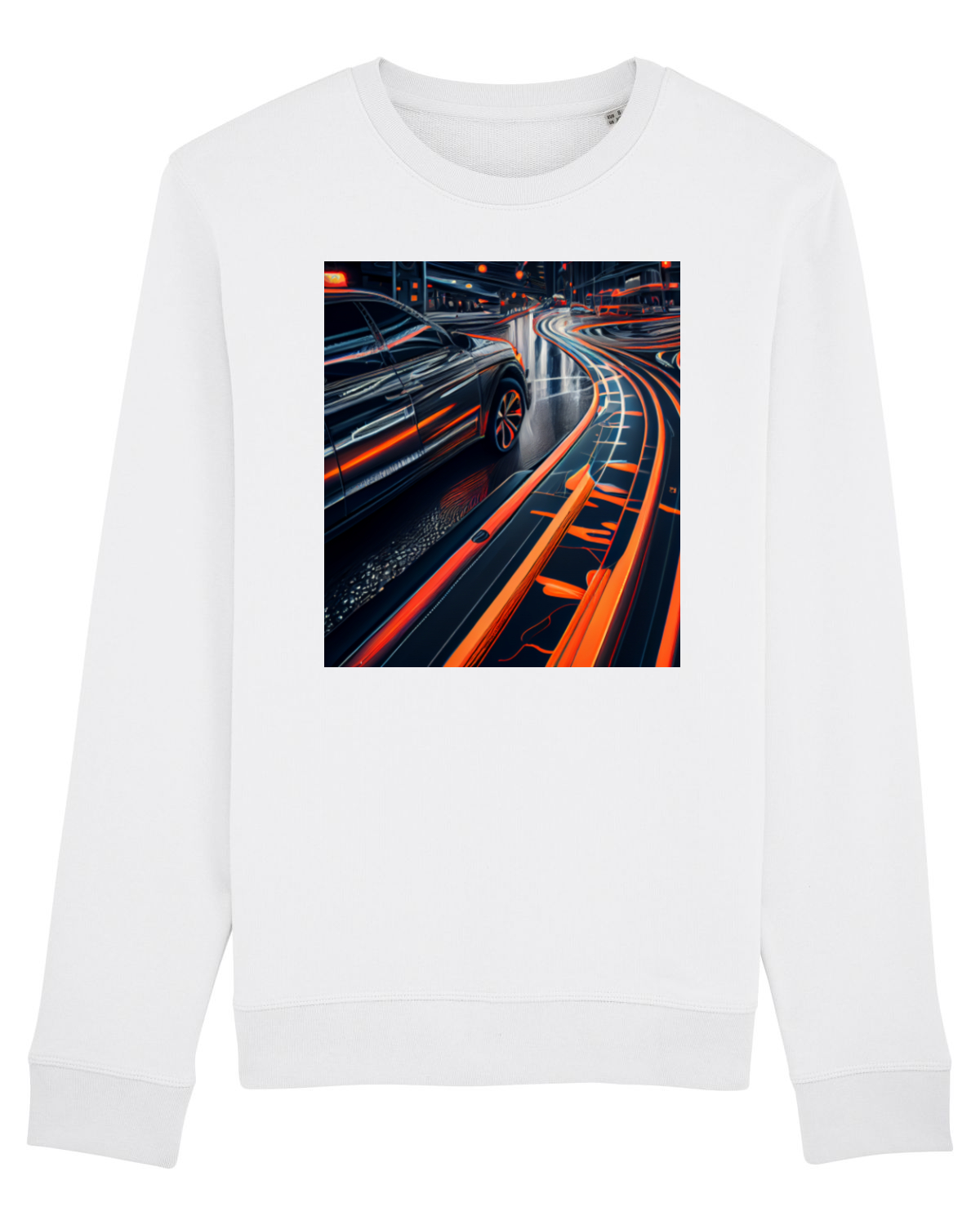 Bluză mânecă lungă Unisex Rise White