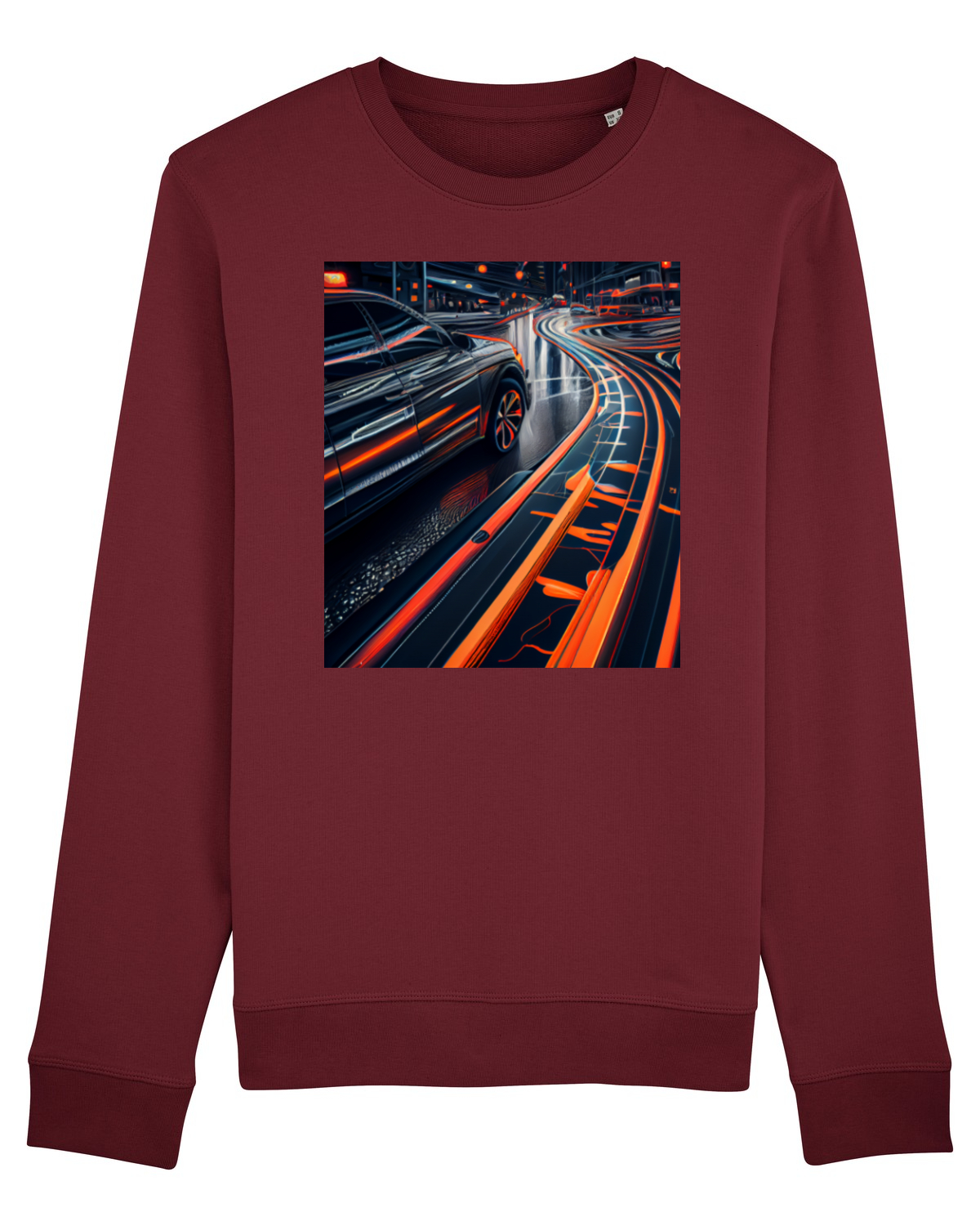Bluză mânecă lungă Unisex Rise Burgundy
