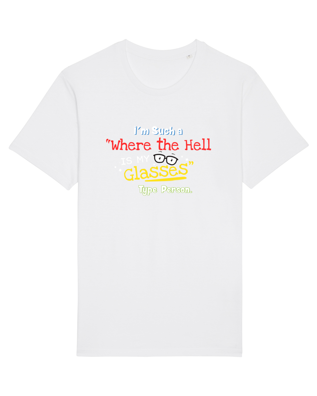 Tricou mânecă scurtă Unisex Rocker White