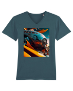 DIGITAL ART 8 Tricou mânecă scurtă guler V Bărbat Presenter