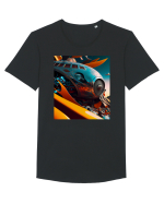 DIGITAL ART 8 Tricou mânecă scurtă guler larg Bărbat Skater