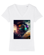 DIGITAL ART 9 Tricou mânecă scurtă guler V Damă Evoker