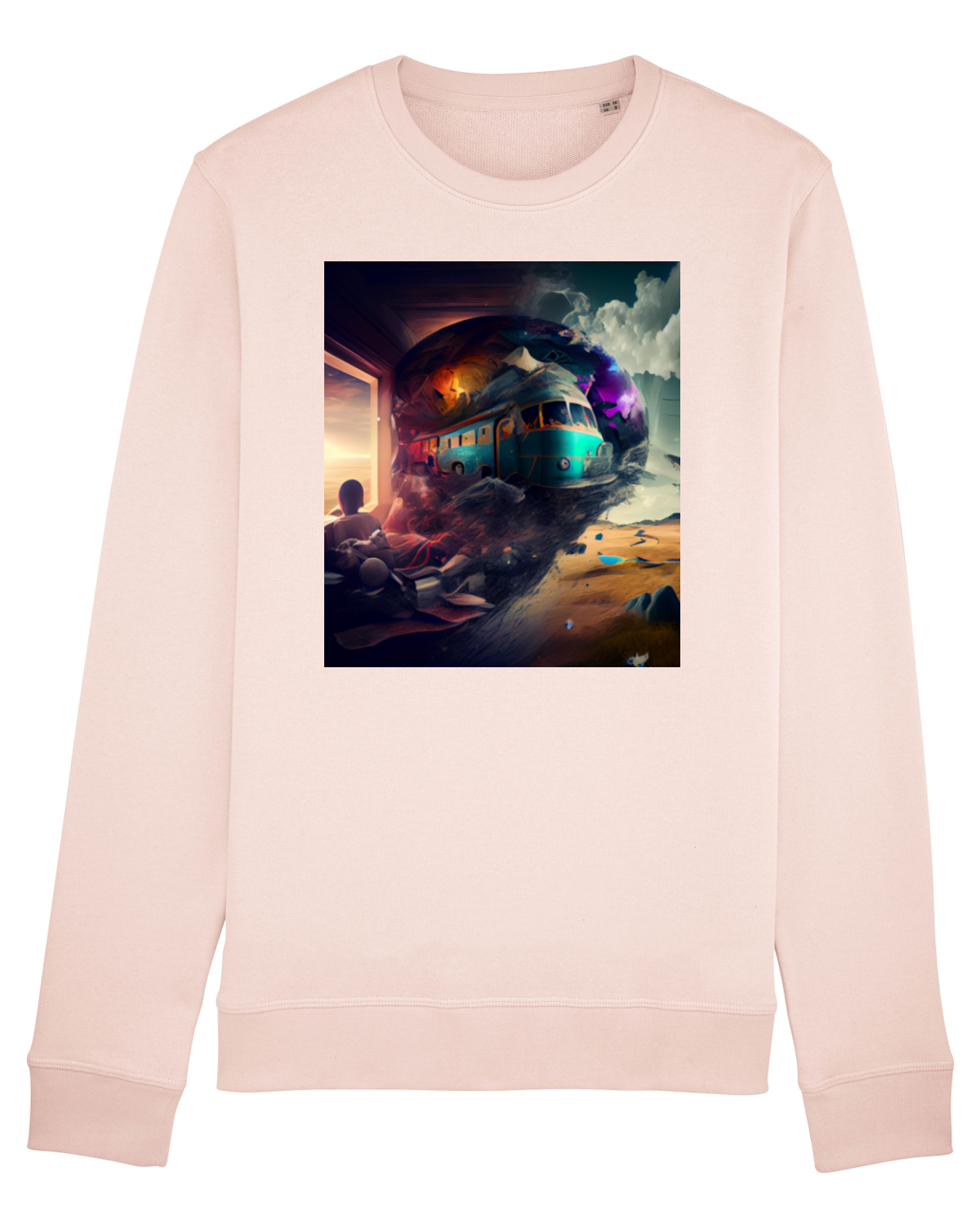 Bluză mânecă lungă Unisex Rise Candy Pink