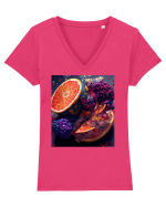 DIGITAL ART 10 Tricou mânecă scurtă guler V Damă Evoker