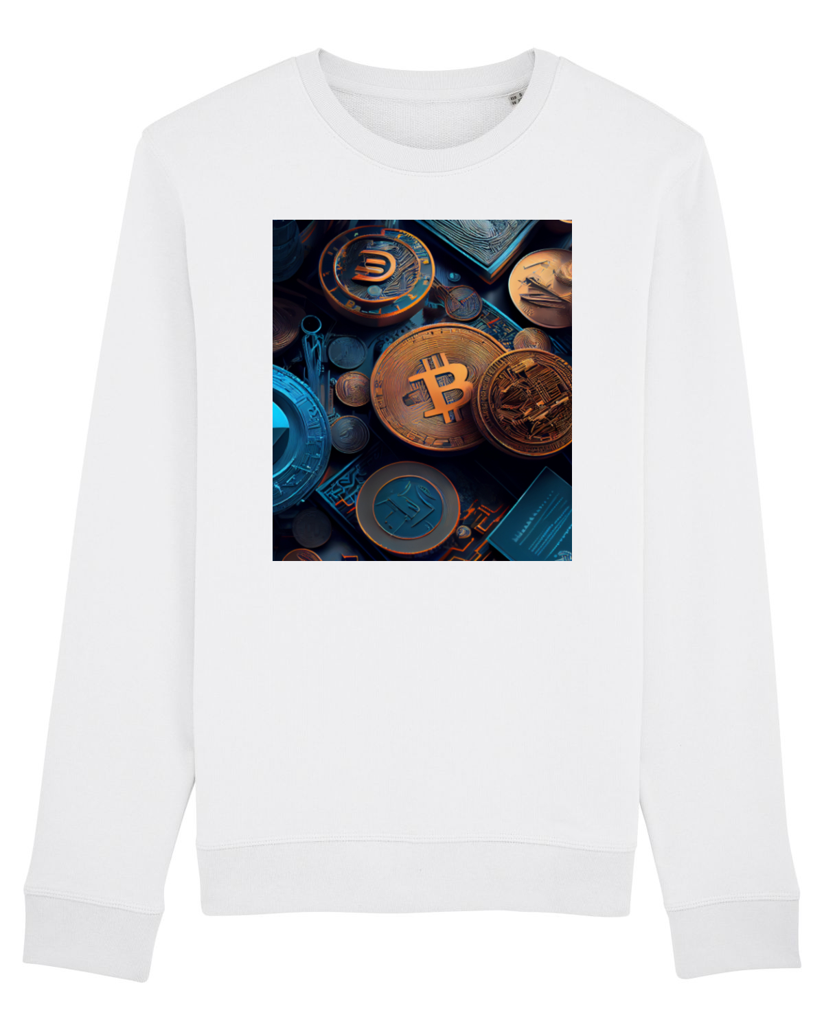 Bluză mânecă lungă Unisex Rise White