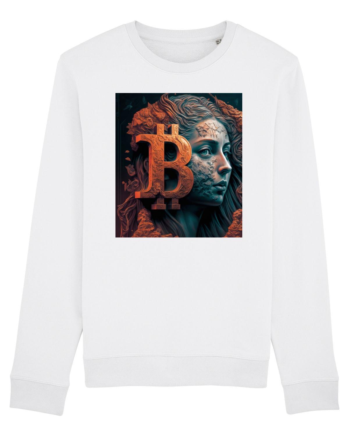Bluză mânecă lungă Unisex Rise White
