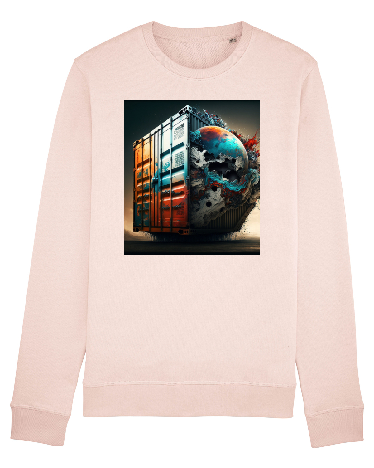 Bluză mânecă lungă Unisex Rise Candy Pink