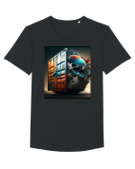 DIGITAL ART 15 Tricou mânecă scurtă guler larg Bărbat Skater