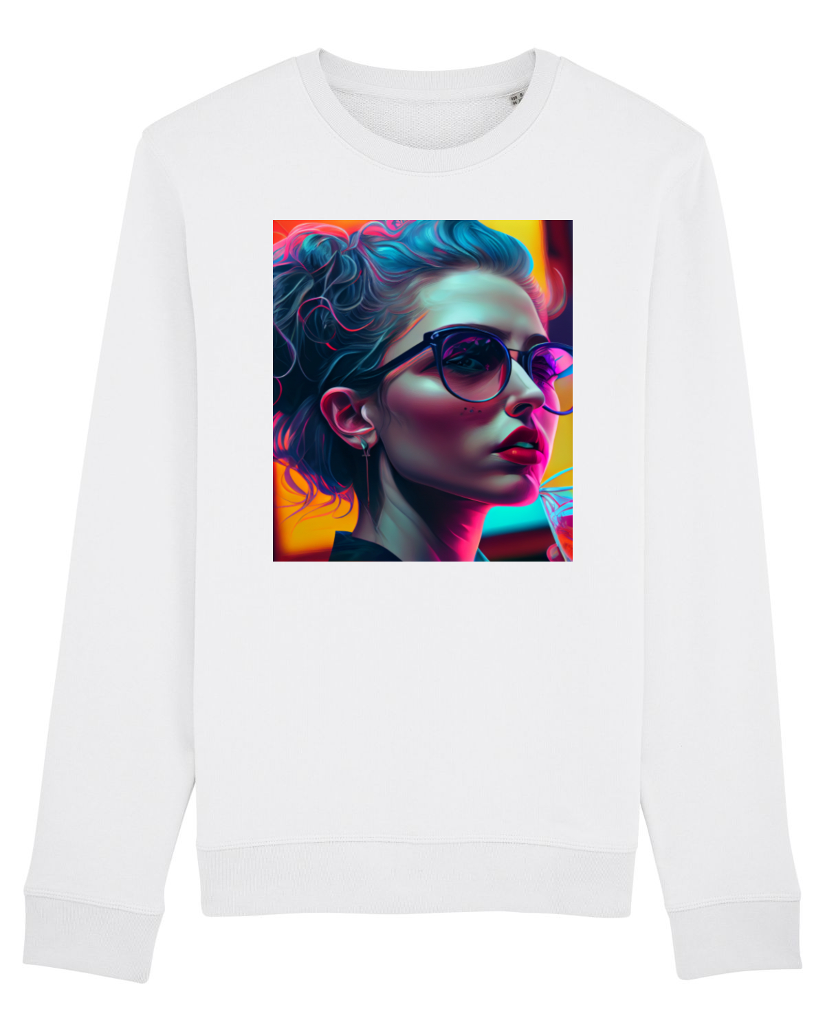 Bluză mânecă lungă Unisex Rise White