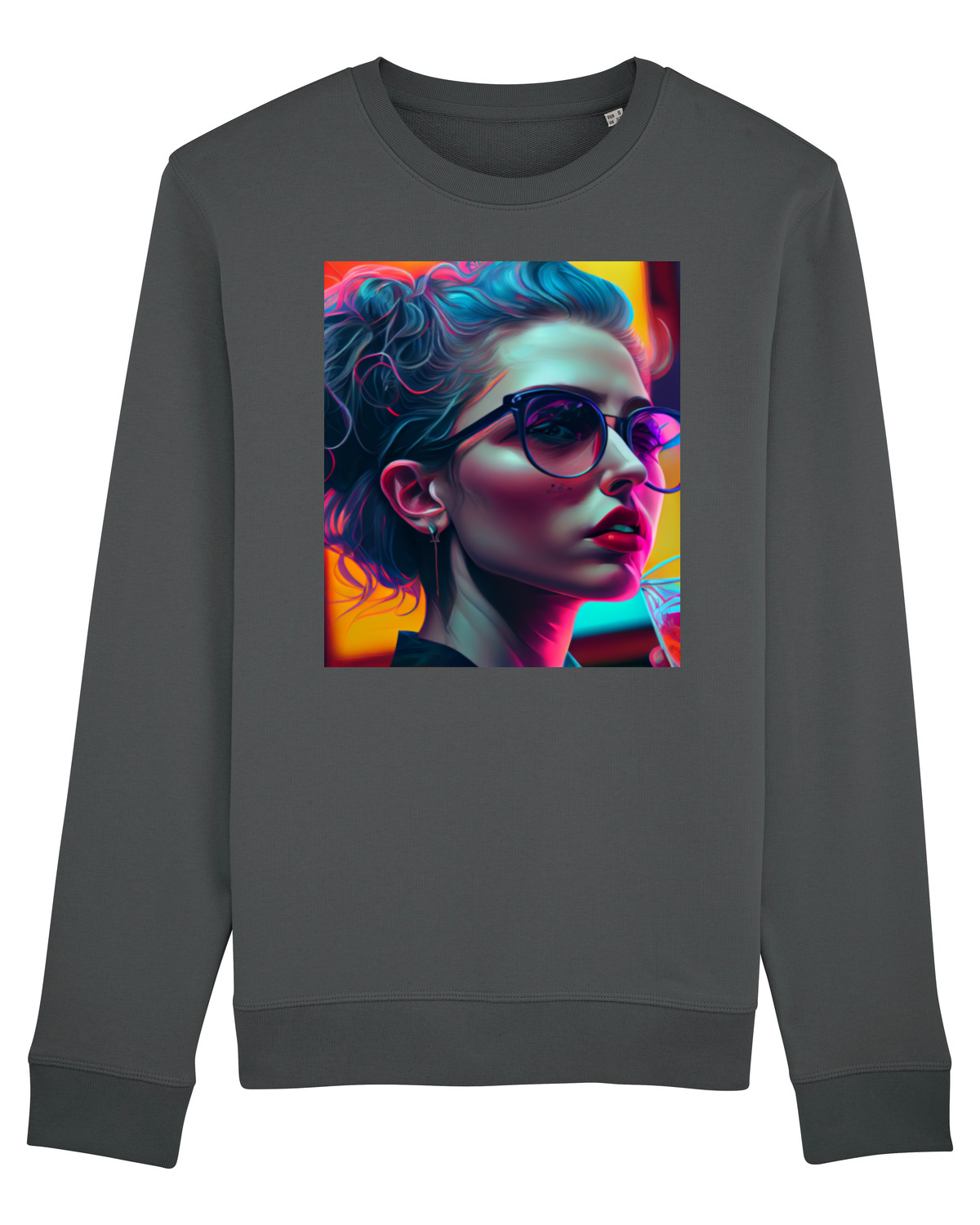 Bluză mânecă lungă Unisex Rise Anthracite