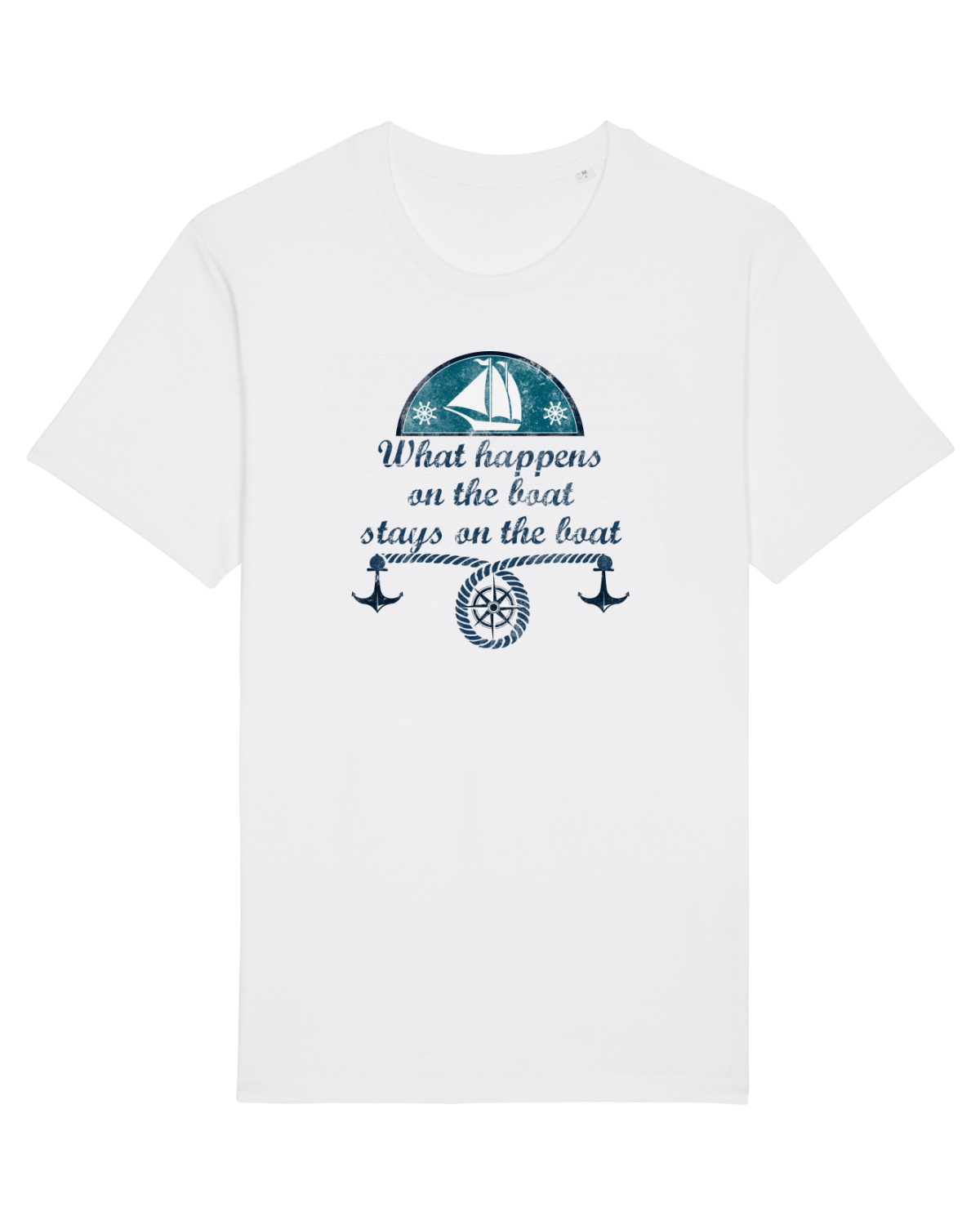 Tricou mânecă scurtă Unisex Rocker White