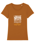 BEER Tricou mânecă scurtă guler larg fitted Damă Expresser