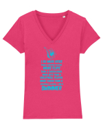 SWIMMER Tricou mânecă scurtă guler V Damă Evoker