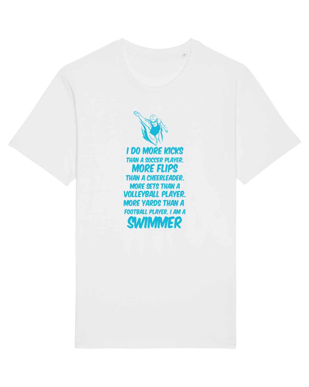 Tricou mânecă scurtă Unisex Rocker White