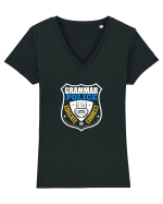 Grammar police Tricou mânecă scurtă guler V Damă Evoker