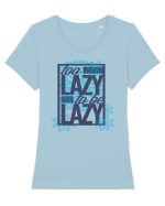 Too Lazy To Be Lazy Tricou mânecă scurtă guler larg fitted Damă Expresser