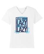 Too Lazy To Be Lazy Tricou mânecă scurtă guler V Bărbat Presenter