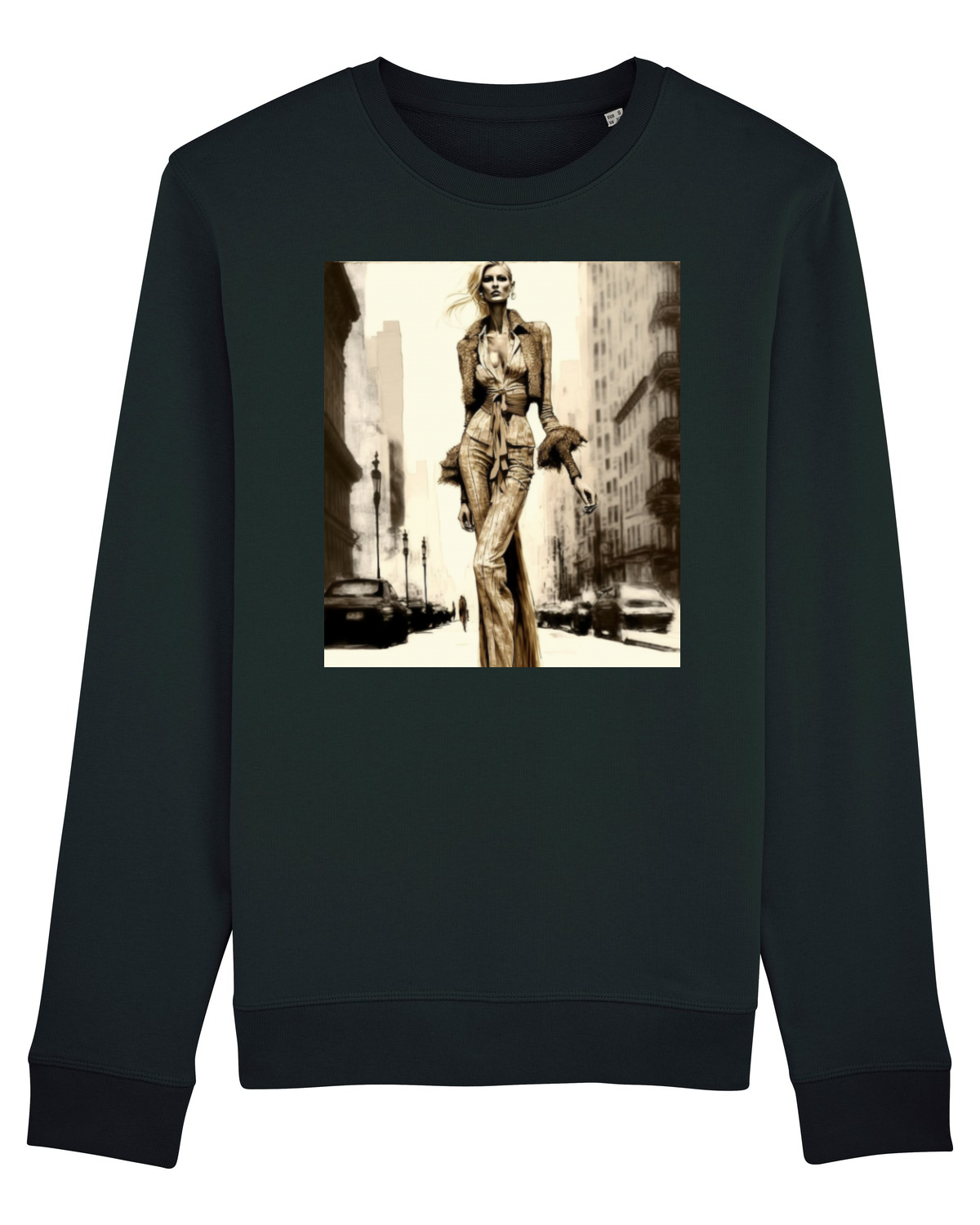 Bluză mânecă lungă Unisex Rise Black
