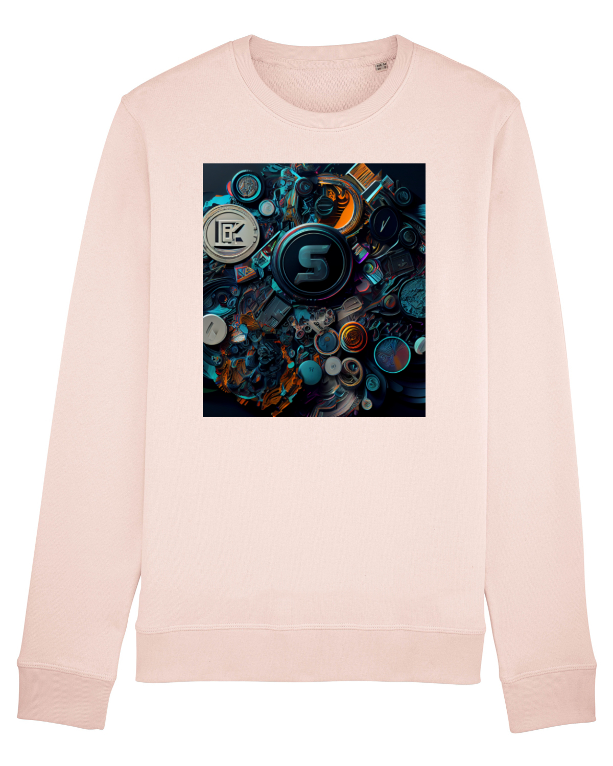Bluză mânecă lungă Unisex Rise Candy Pink