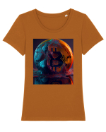 DIGITAL ART 29 Tricou mânecă scurtă guler larg fitted Damă Expresser