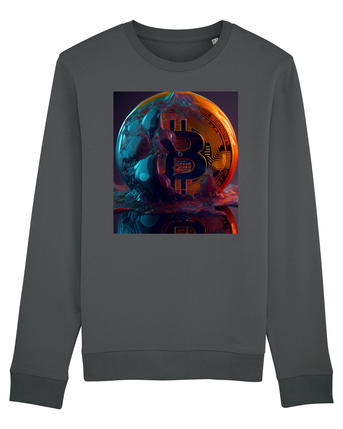 Bluză mânecă lungă Unisex Rise Anthracite