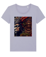 DIGITAL ART 32 Tricou mânecă scurtă guler larg fitted Damă Expresser