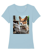 DIGITAL ART 33 Tricou mânecă scurtă guler larg fitted Damă Expresser
