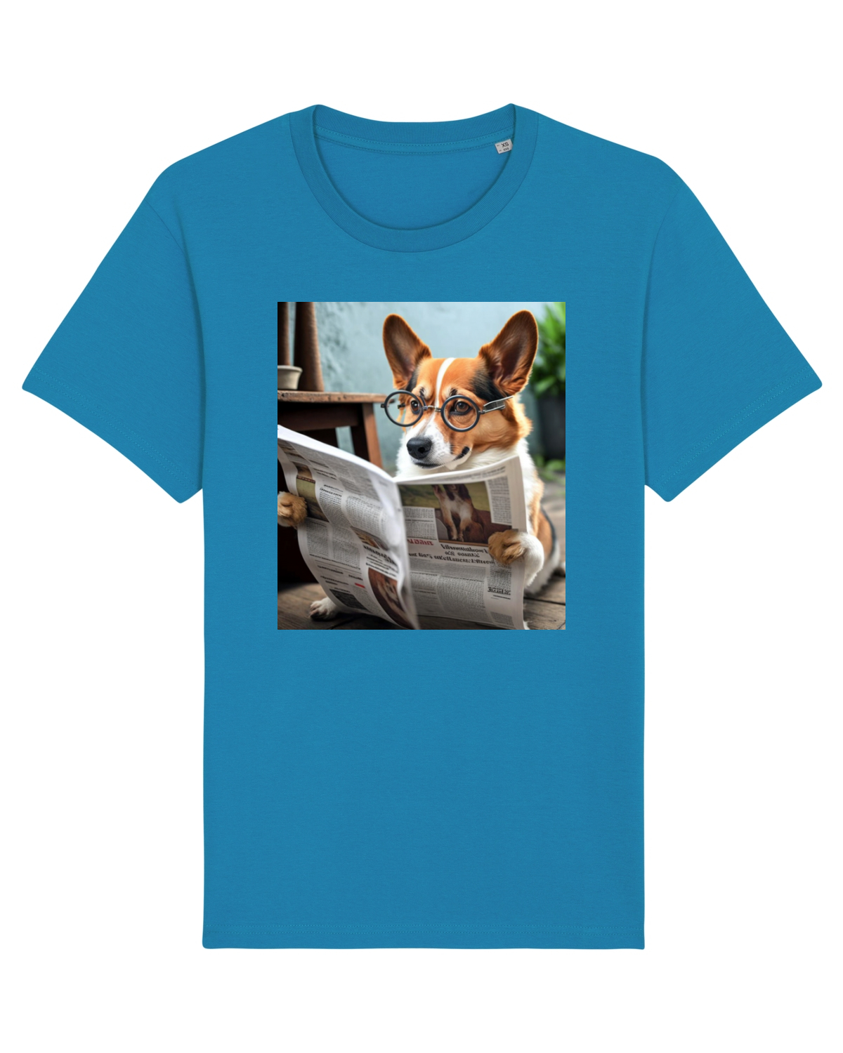 Tricou mânecă scurtă Unisex Rocker Azur