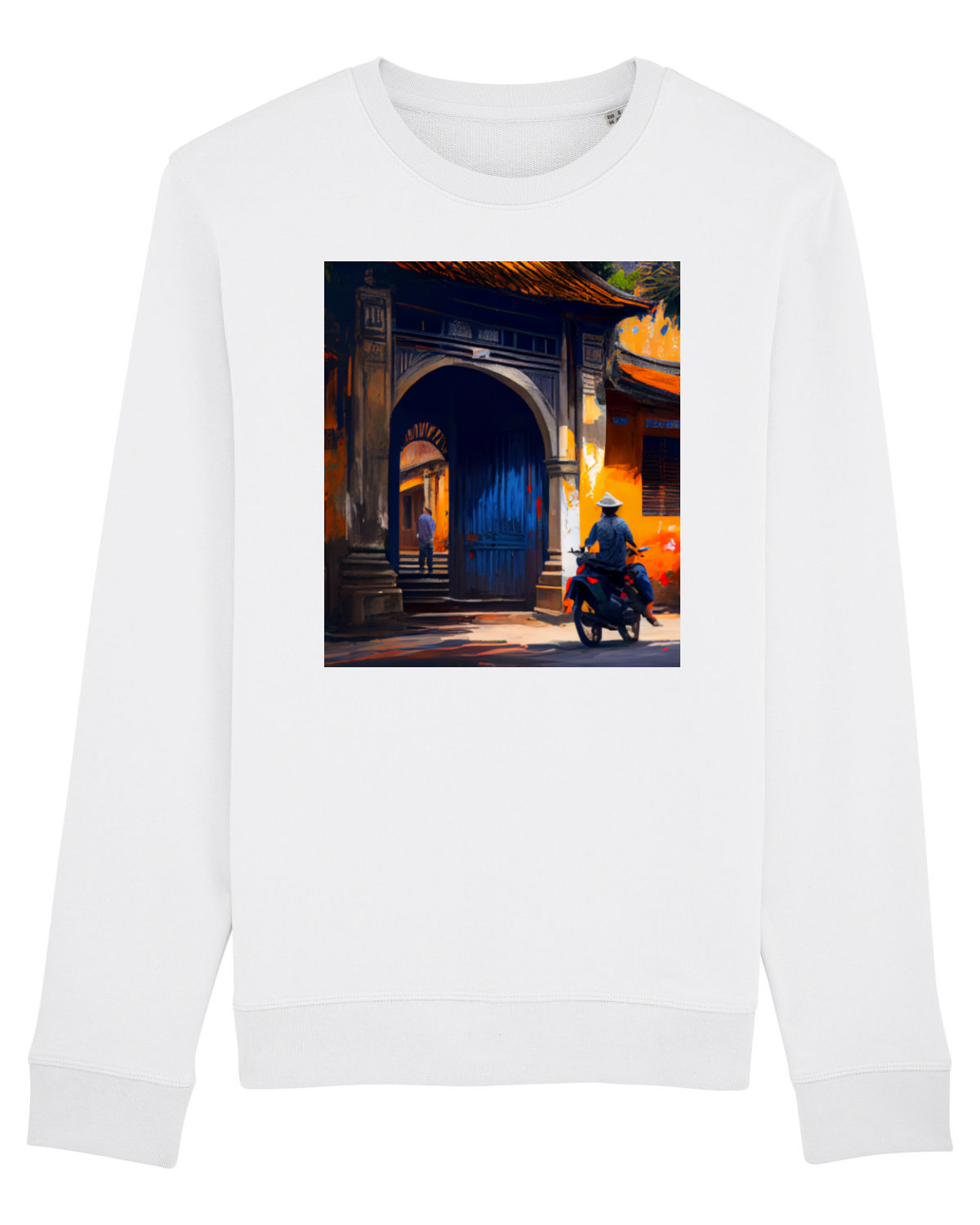 Bluză mânecă lungă Unisex Rise White