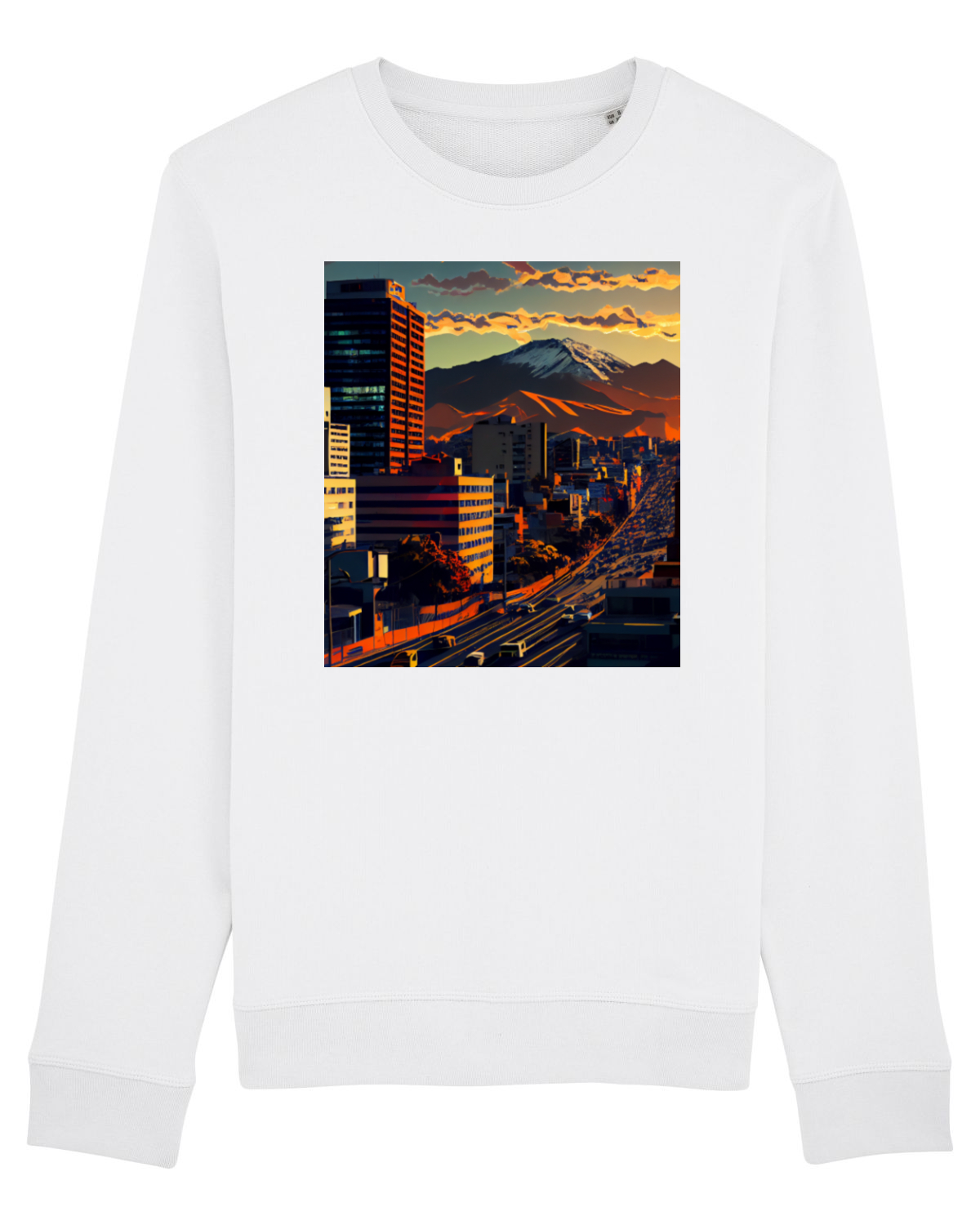 Bluză mânecă lungă Unisex Rise White