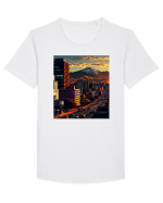 DIGITAL ART 39 Tricou mânecă scurtă guler larg Bărbat Skater